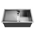 Houzer Houzer NVS-5200 Novus Series Dual Level Undermount Stainless Steel Large Single Bowl Kitchen Sink with Sliding Platform NVS-5200